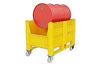 מאצרה לחבית שוכבת עם גלגלים