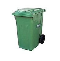 עגלת אשפה 360 עם גלגל 300